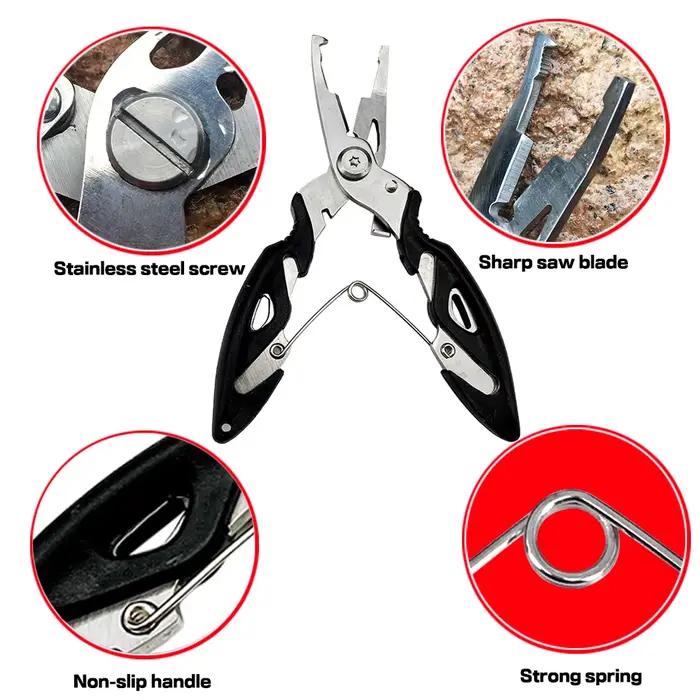 Pince à leurres multifonction en acier inoxydable 21/17 cm pour contrôle et décrochage du poisson