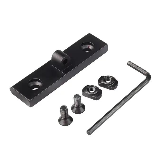 Adaptateur bipode M-LOK Keymod rail Picatinny AR15 bas profil chasseur tir sportif occasionnel discret durable