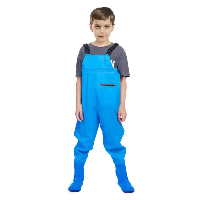 Waders enfant GUGULUZA - Combinaison pêche anti-dérapante pour jeunes pêcheurs outdoor