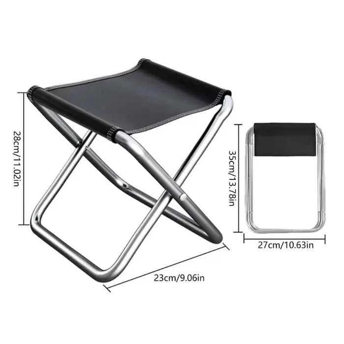 Tabouret de pêche pliable aluminium léger pour pêcheur nomade et sorties extérieures