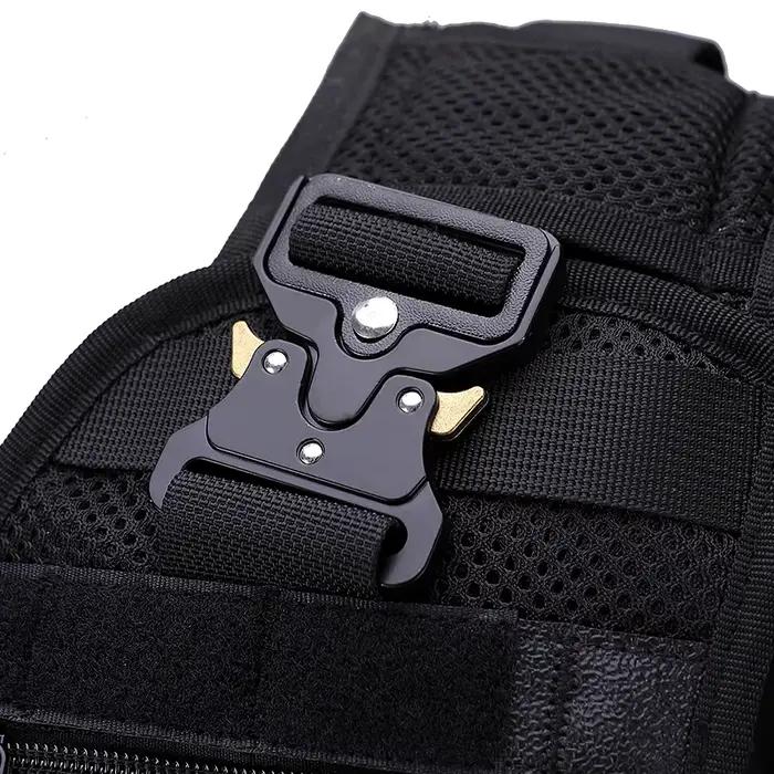 Gilet tactique Molle respirant et multifonction à maillage amovible pour pêche et duty