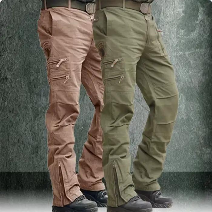 Pantalon cargo camouflage 2024 homme militaire vert gris multi-poches coton pêche travail