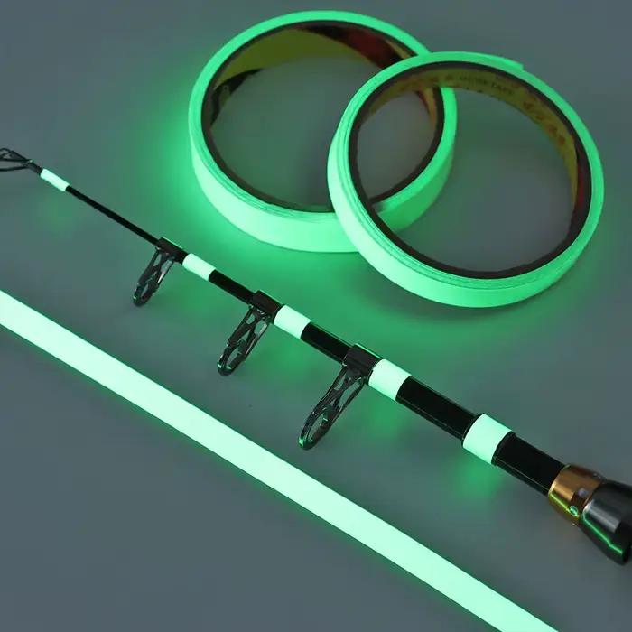 Ruban adhésif fluorescent vert brillant pour pêche, signalisation et décoration, autocollant lumineux dans le noir