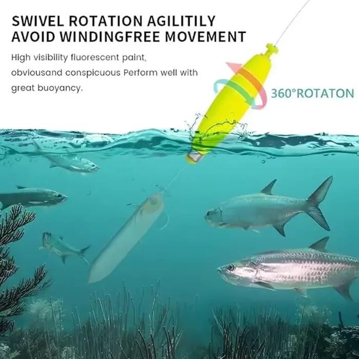12 flotteurs lestés EVA snap-on pour pêche crappie, panfish et poisson-chat tailles 1.5-3 pouces