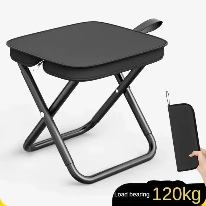 Chaise pliante multifonction ultralégère pour pêche, camping et voyages - Tabouret pliant accessoire pêche
