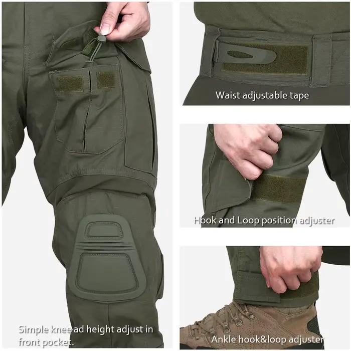 Uniforme combat G3 KRYDEX pêche outdoor tactique gen3 ranger green camouflage noir