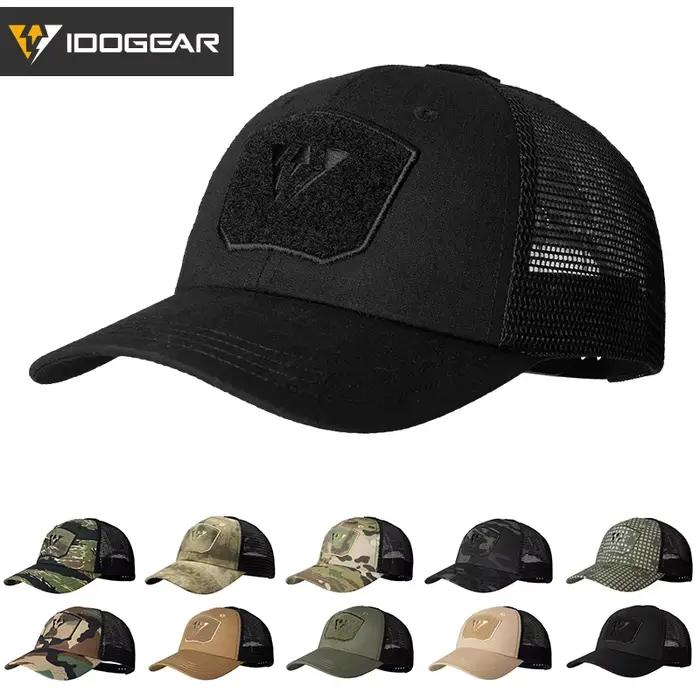 Casquette tactique IDOGEAR mesh respirante protection solaire légère pour pêche outdoor quotidienne