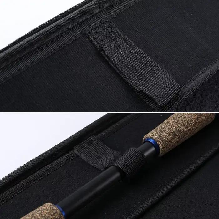 Sac leurre Sougayilang coque dure noir - Étui portable multifonction pour canne à pêche et accessoires