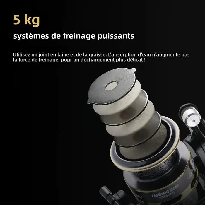 Moulinet ultraléger Huidiao 135g - Moulinet compact 5.2:1 pour pêche sur glace hivernale