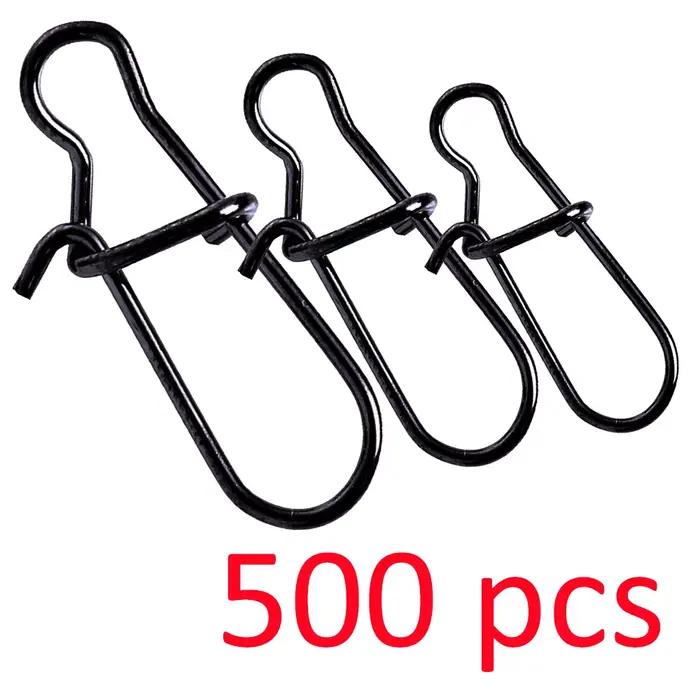 500 mousquetons acier inoxydable Fastlock pour leurres et hameçons - Accessoires pêche