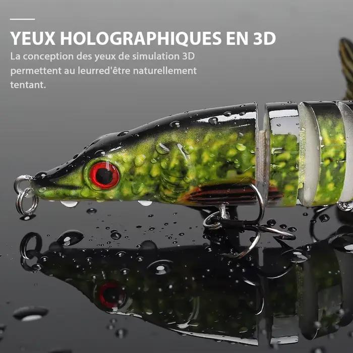 Leurre articulé TREHOOK 10cm/12.5cm pour brochet et carnassiers multi-articulations