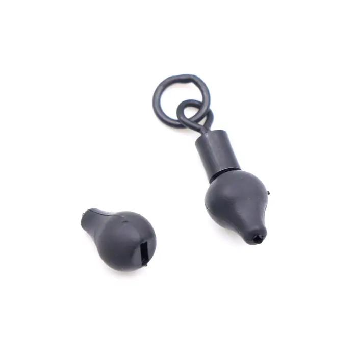 10 perles tungstène pour montage chod rig - Accessoires carpe fluorocarbone avec émerillon connecteur