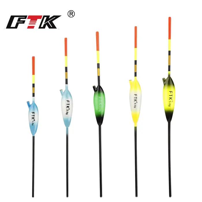Kit de Flotteurs Coulissants FTK 5 pièces en Bois de Balsa pour la Pêche de la