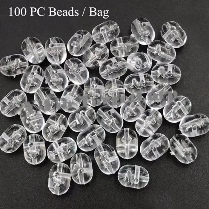 100 perles de pêche transparentes 47mm/50mm - Billes flottantes perles lumineuses accessoires