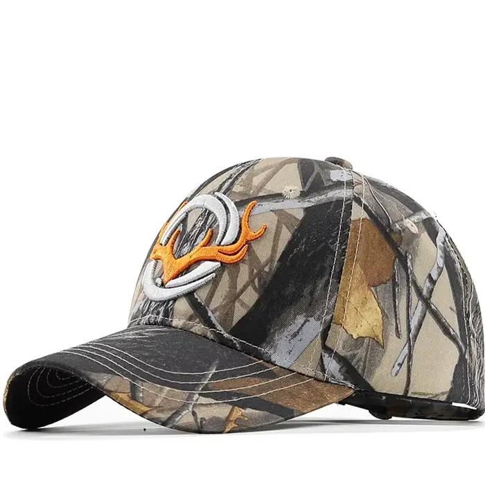 Casquette pêche camouflage cerf réglable - Chapeau unisexe pêche chasse activités outdoor