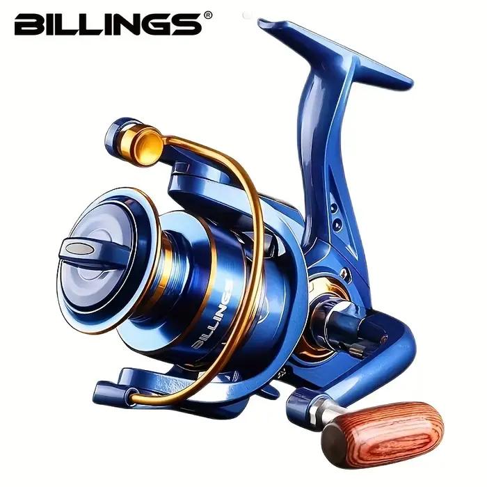 Moulinet de pêche BILLINGS BF1000-7000 ratio 5.2:1 pour eau douce et mer - Drague 22LB