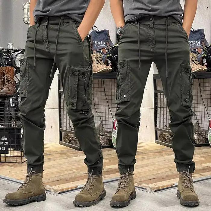 Pantalon cargo tactique militaire homme 2025 - Printemps automne - Jogger utilitaire pêche outdoor