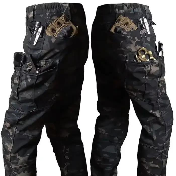Pantalon cargo polaire militaire hiver pêche - Peau de requin imperméable pêche froide