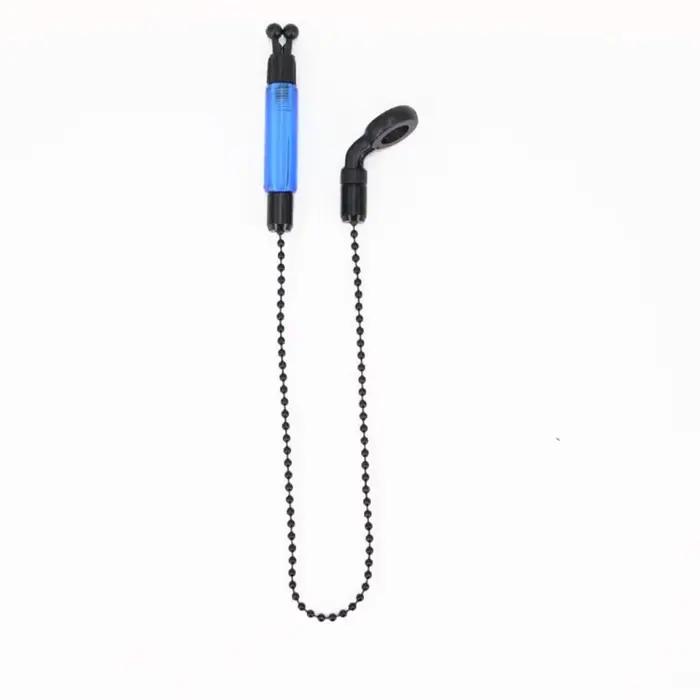 Set alarme de touche carpe avec hangers, bobbins et swingers - Indicateurs chaîne acier 4 couleurs outils pêche