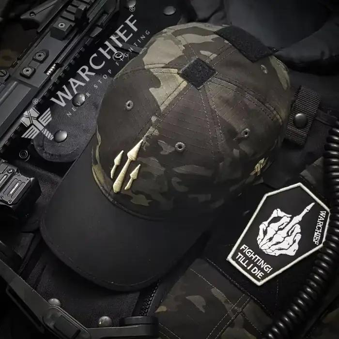 Casquette tactique opérateur pêche chasse randonnée blue multicam noir camouflage training