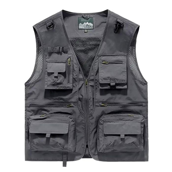 Veste de pêche pour homme avec multiples poches - Veste respirante haute technologie pour la pêche et les loisirs en plein air