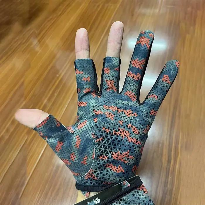 Gants Gamakatsu 3 doigts anti-dérapants - Protection solaire pêche à la mouche été