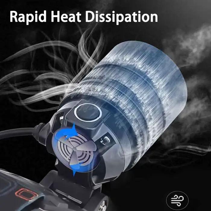 Lampe frontale LED puissante en alliage d'aluminium haute luminosité rechargeable pour pêche chasse
