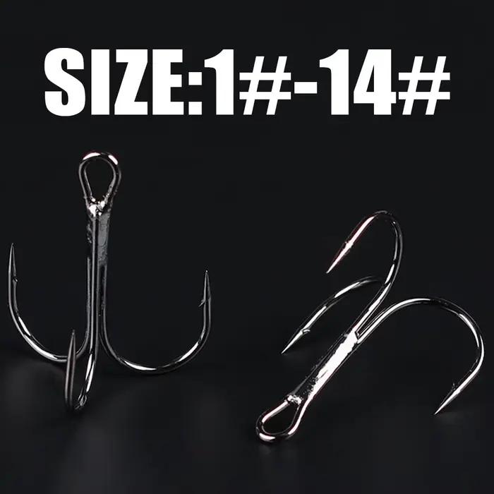 Hameçons Gamakatsu 15 pièces lot 13ME 1#-14# acier haute teneur en carbone triple noir pêche