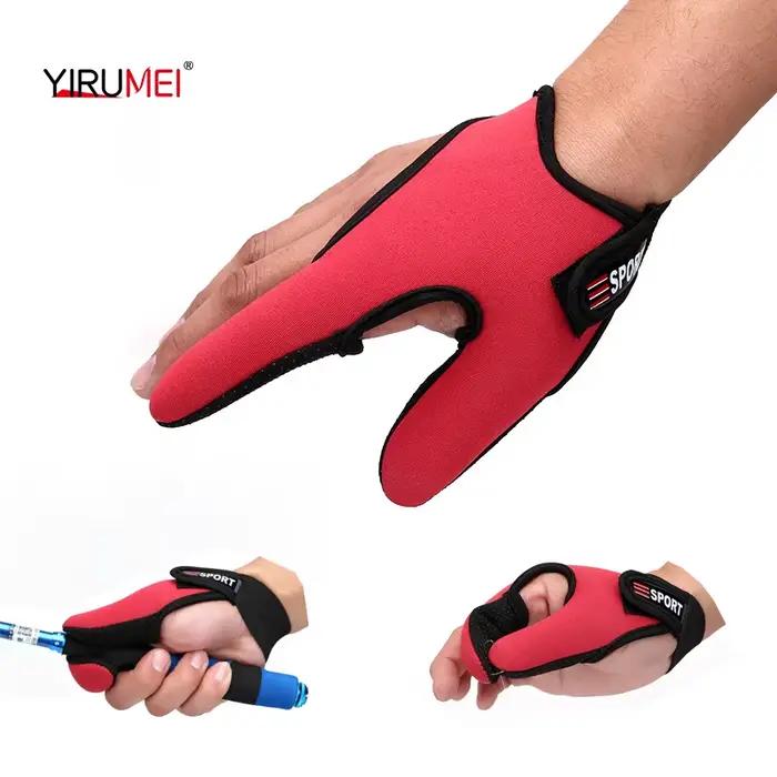 Gants de pêche 2 doigts protecteurs respirants anti-dérapants anti-coupures pour carpe et pêche extérieure