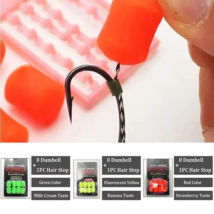 Appâts flottants carp fishing 8 pièces saveur fruitée squid pour pêche à la bouillette
