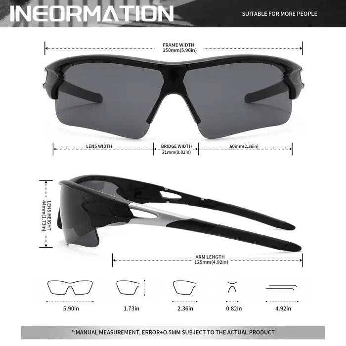 Lunettes de pêche enveloppantes 2 pièces UV400 - Protection totale pour pêche sportive intensive