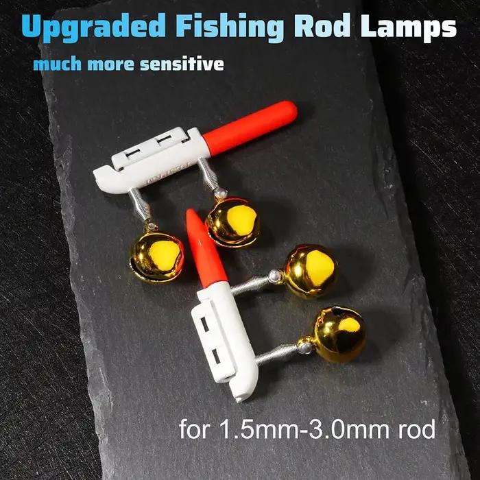 Alarme de touche pour pêche de nuit avec double clochette, lampe LED et chargeur USB CR425