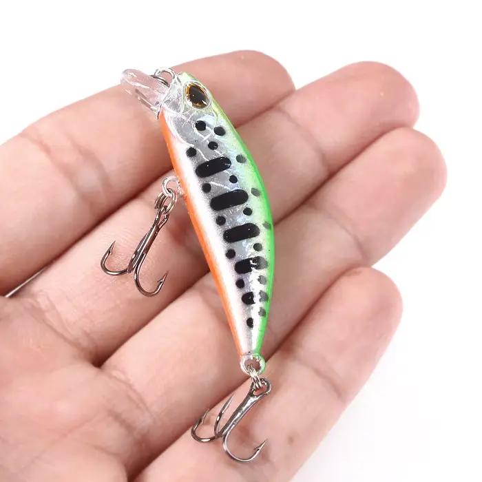 Leurre minnow jerkbait coulant 5.8cm 4.9g pour pêche carnassiers - appât dur black minnow wobbler
