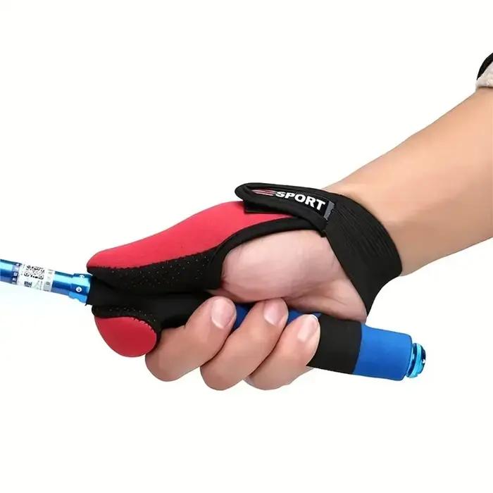 Gants de pêche 2 doigts anti-dérapants - Protection coupures carpe matériel pêche extérieur