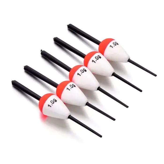 Set flotteurs EVA améliorés 5 pièces 1g à 5g - flotteurs mer et rivière haute visibilité pêche
