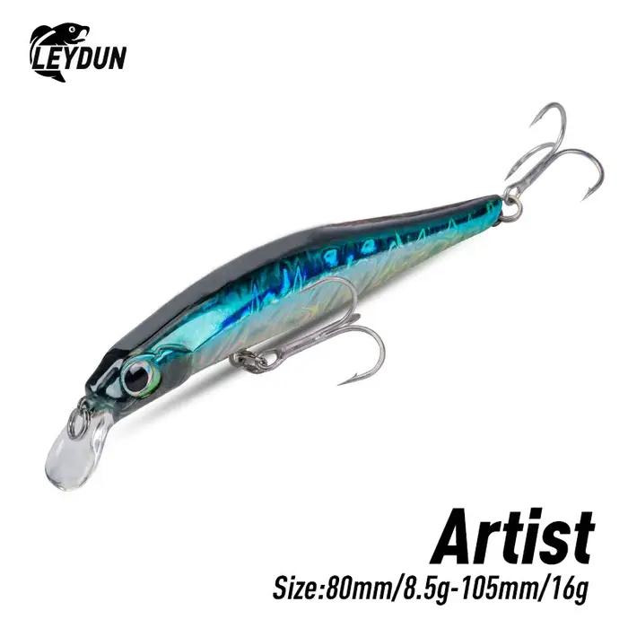 Leurre minnow coulant Artist FR Silence 80mm 105mm - Jerkbait pour bar et carnassiers