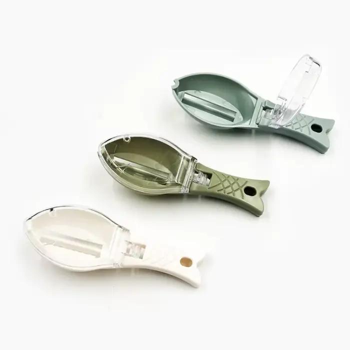 Balance ménagère cuisine grattoir écailles poisson pour désquamation facile et hygiénique de poissons pour cuisine et pêche