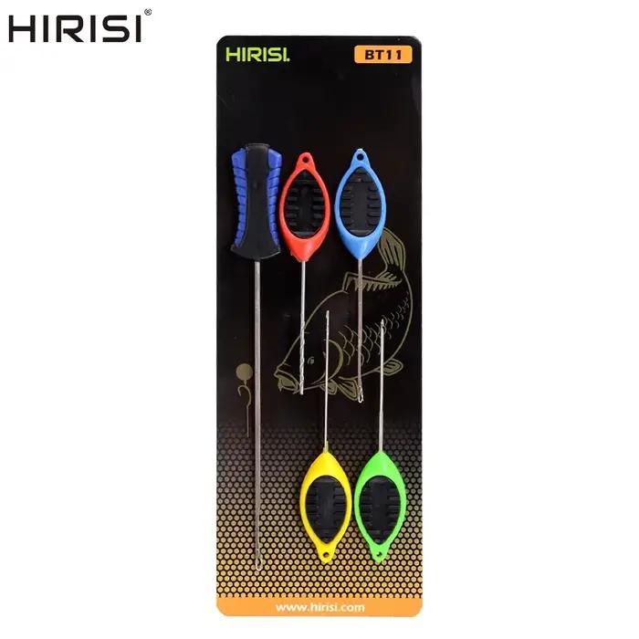 Kit de montage pour appâts de pêche à la carpe Hirisi avec aiguilles à porte et