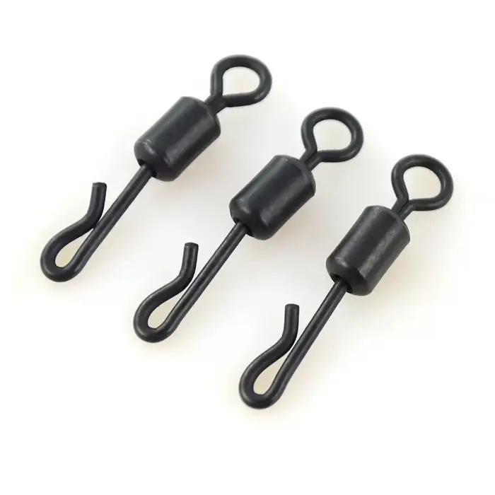 20 émerillons rapides Hirisi en acier inoxydable pour pêche carpe - Accessoires de qualité pour montages efficaces