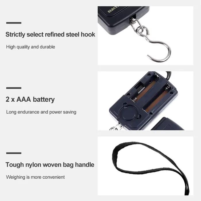 Mini balance numérique pêche 40kg portable poche - Pèse-bagages balance romaine précise 10g