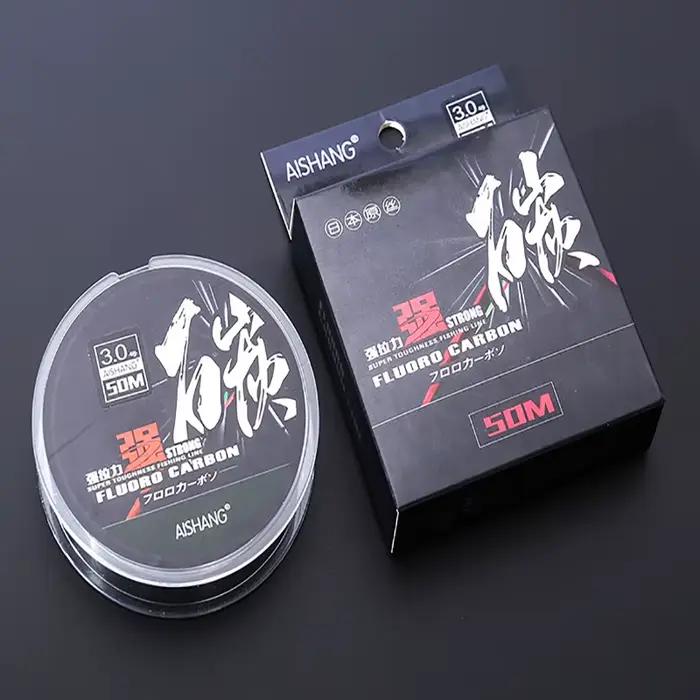 Ligne de pêche fluorocarbone 100% invisible et résistante pour la pêche en mer et leader carbone