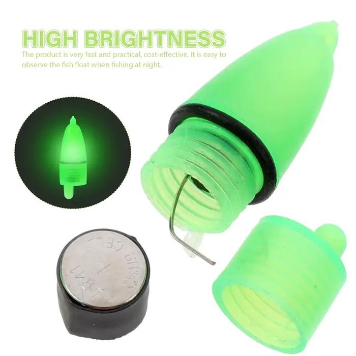 20 alarmes lumineuses vertes pour pêche nocturne - Flotteurs luminescents avec indicateur LED