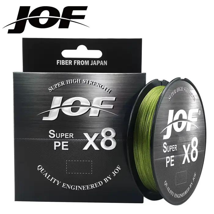 JOF Braided Fishing Line 8 brins PE multifilament 150-500m pour pêche sportive eau douce et mer