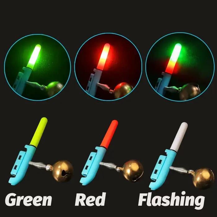 Lampe LED lumineuse pour canne pêche CR425 avec charge USB - Alarme de touche nocturne brillante