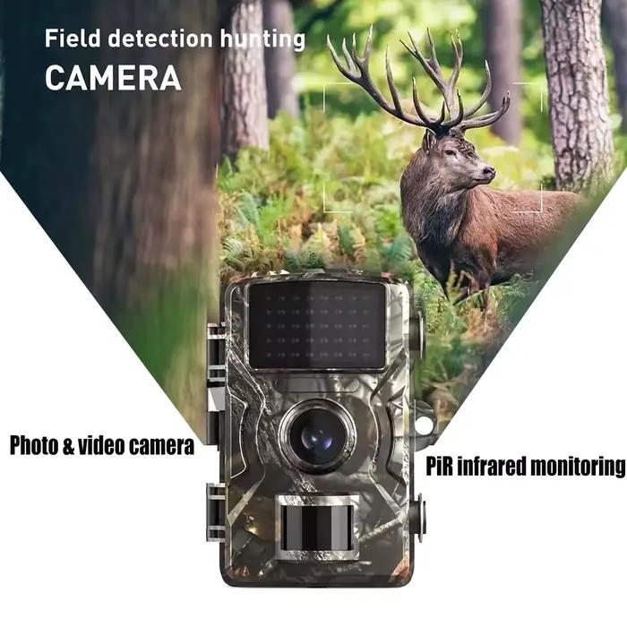 Caméra de chasse 1080P vision nocturne 940nm détection mouvement pour piège photo animalier extérieur