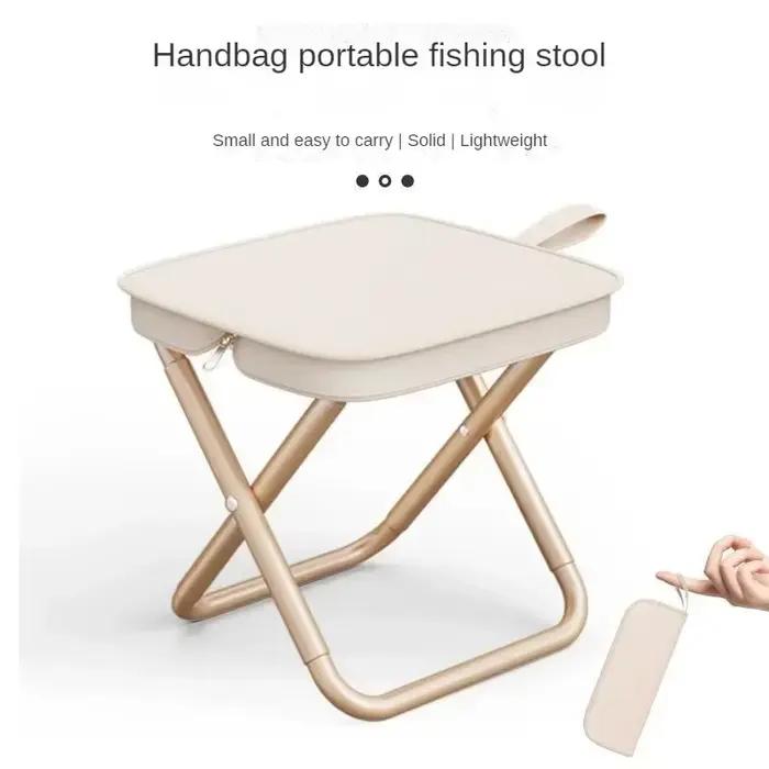 Tabouret de pêche ultraléger pliable - Parfait pour camping, pique-nique et voyages