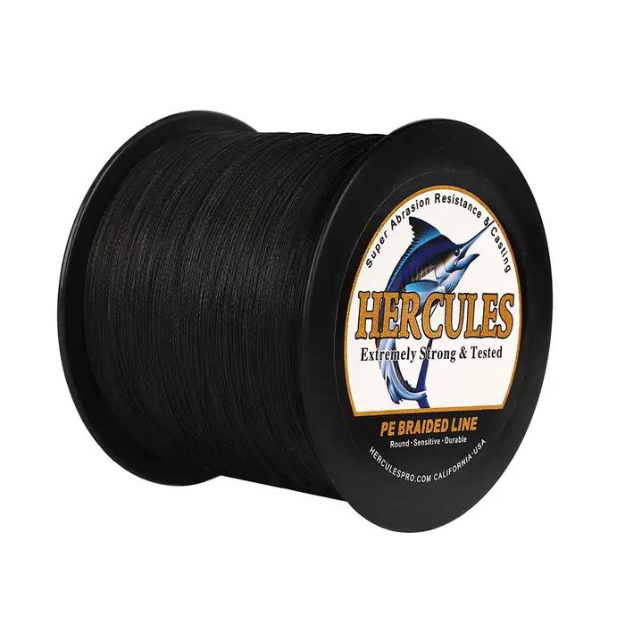 Ligne de pêche Hercules 8 brins 10-150LB pour eau douce, super résistante PE multifilament 300m 500m 1000m