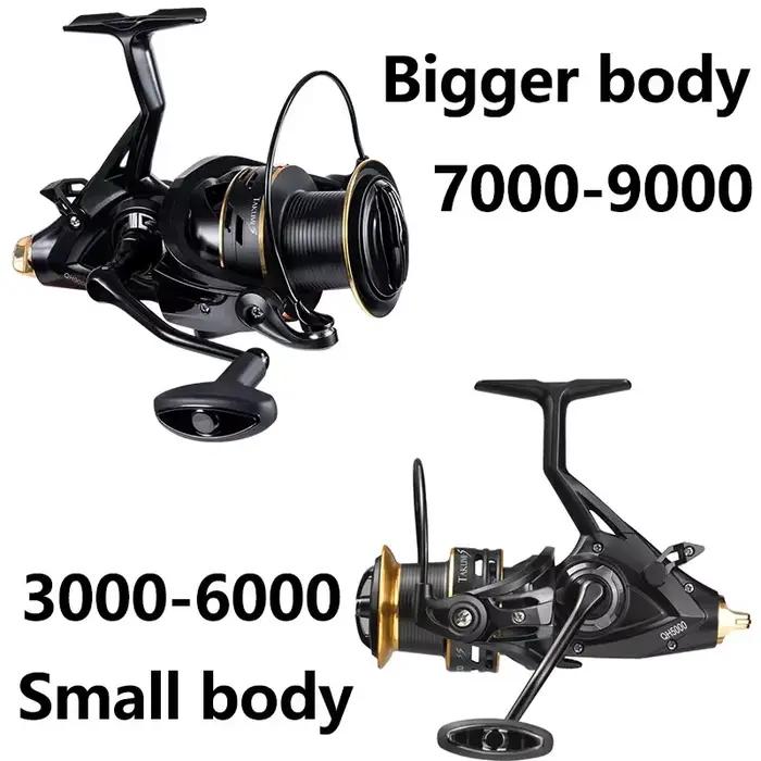 Moulinet carpe LINNHUE QH3000-9000 double frein 20kg - Carretilha pesca mer avec bobine spare