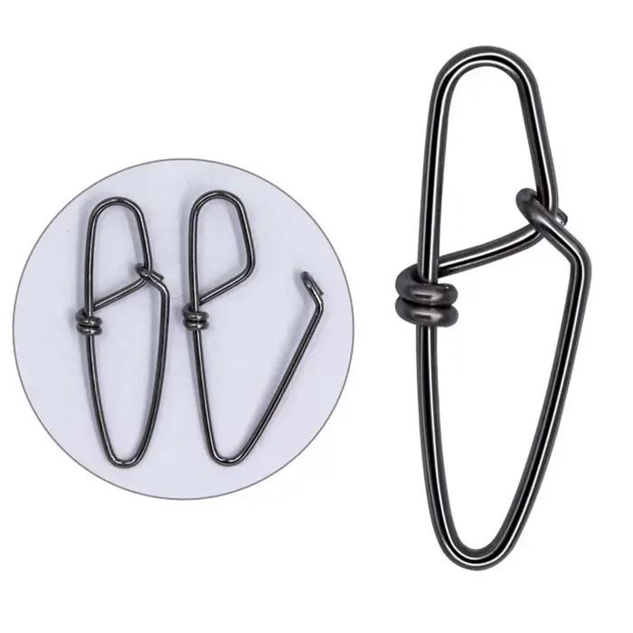 50 clips de pêche rapides pour leurres - Connecteurs en acier inoxydable pour crankbaits et leurres