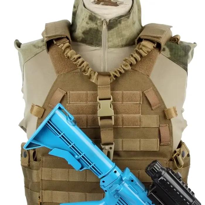 Bretelle d'épaule élastique pour fusil - Sangle ajustable pour équipement de pêche M4